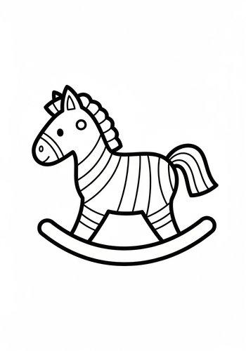 Rocking Zebra Coloring Page Fun