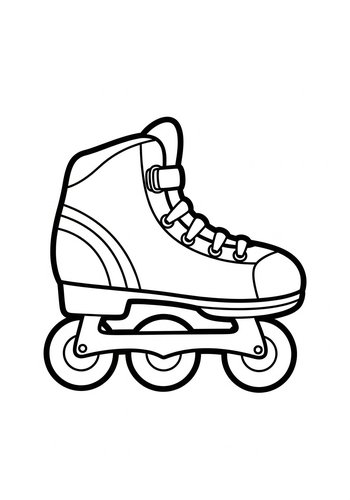 Roller Skate Coloring Page Fun