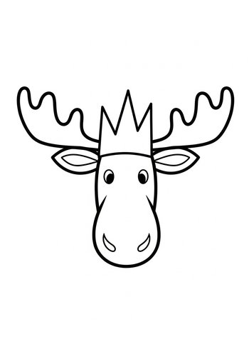Royal Moose Coloring Page: A Majestic Adventure