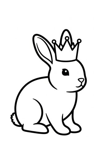 Royal Rabbit: A Regal Coloring Adventure