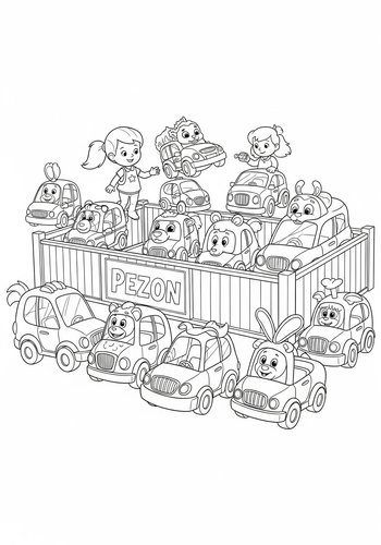 Sally Carrera Visiting A Petting Zoo Coloring Page