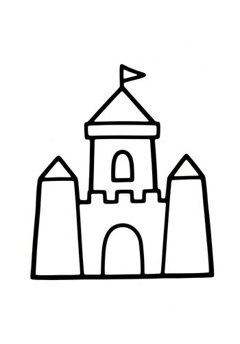 Sandcastle Dreams: A Coloring Adventure