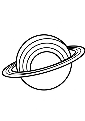 Saturn Coloring Page: Out Of This World Fun