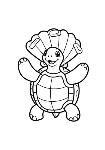 Sea Turtle Coloring Page: Ocean Fun