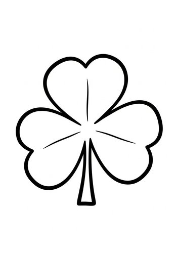 Coloring Page: Shamrock Coloring Page: A Lucky Design