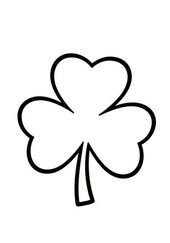 Coloring Page: Shamrock Coloring Page: Lucky Clover Fun