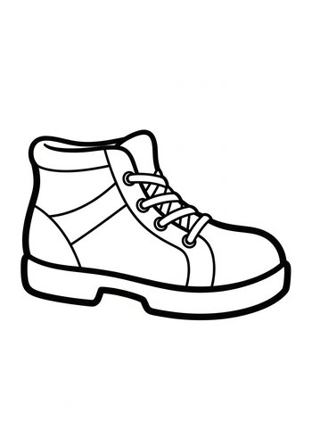 Shoe Coloring Page: Style Your Steps