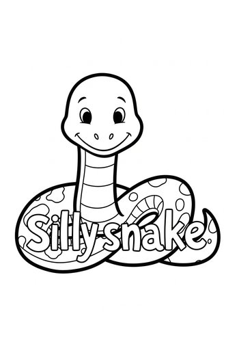 Coloring Page: Silly Snake Coloring Page Fun