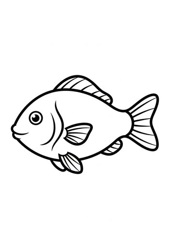 Simple Fish Coloring Page Fun