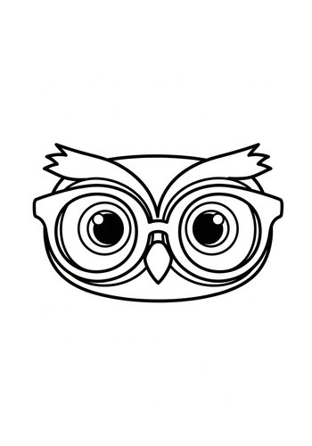 Smart Owl Coloring Page: A Scholarly Design