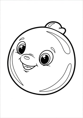Thumbnail: Smiling Bubble Coloring Page Fun