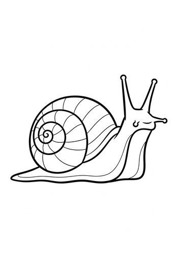 Snail Coloring Page: A Slow Adventure