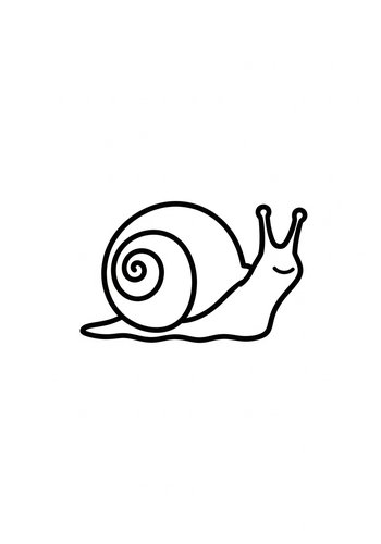 Snail Coloring Page: A Slow Adventure