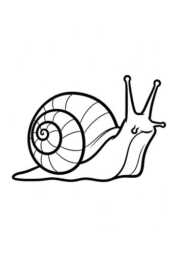 Snail Coloring Page For Kids - Printable Fun