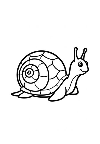 Snail Coloring Page For Kids - Printable Fun