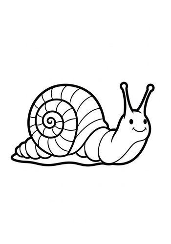 Snail Coloring Page: Fun Printable Activity