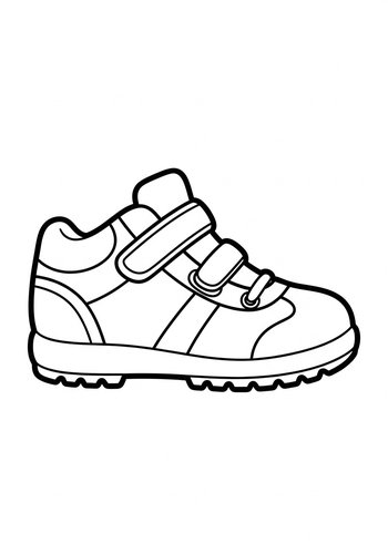 Sneaker Coloring Page: Cool Kicks Art Fun
