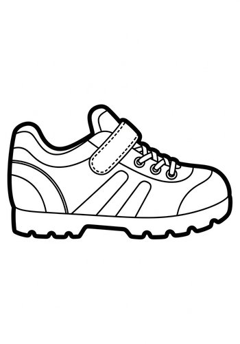 Sneaker Coloring Page: Lace Up The Fun
