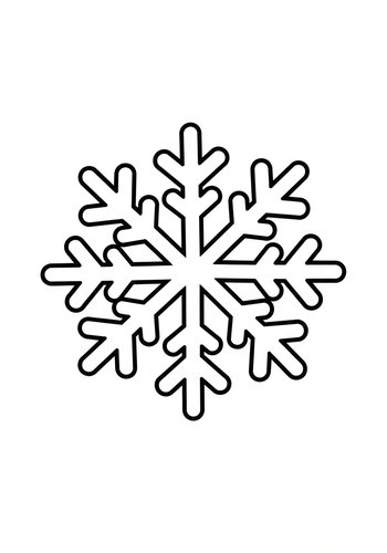 Snowflake Coloring Page - Winter Fun