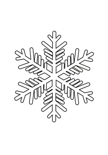 Snowflake Coloring Page: Winter Fun