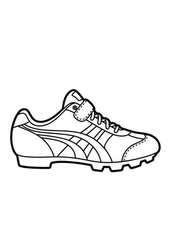Soccer Shoe Coloring Page: Kick Into Fun