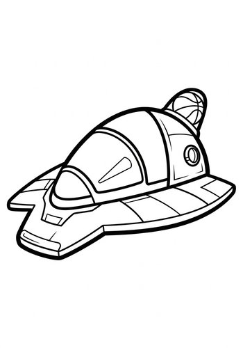 Space Shuttle Coloring Page: Rocket Into Creativity