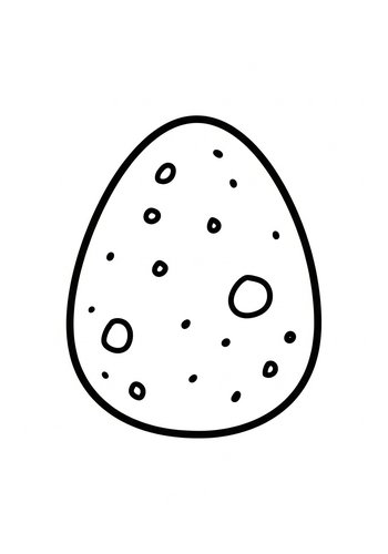 Spotted Easter Egg Coloring Page