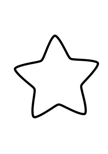 Star Outline Coloring Page: A Celestial Delight