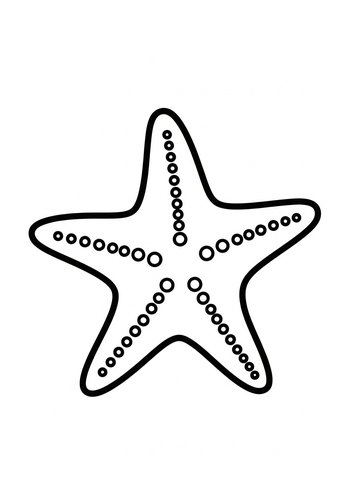 Starfish Adventure: Coloring Page Fun