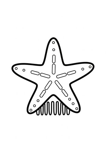 Starfish Coloring Page Fun