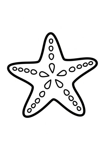 Starfish Coloring Page: Ocean Adventure Awaits