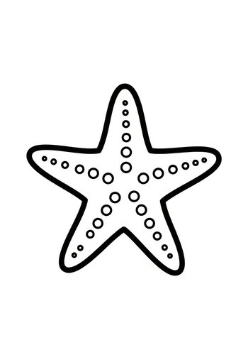 Starfish Coloring Page: Ocean Fun