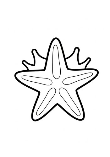 Starfish Coloring Page: Seaside Fun