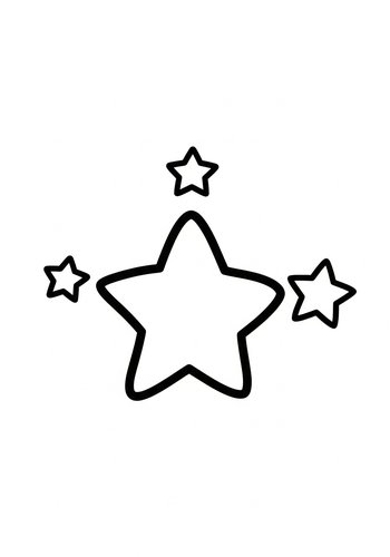 Starry Night Coloring Page