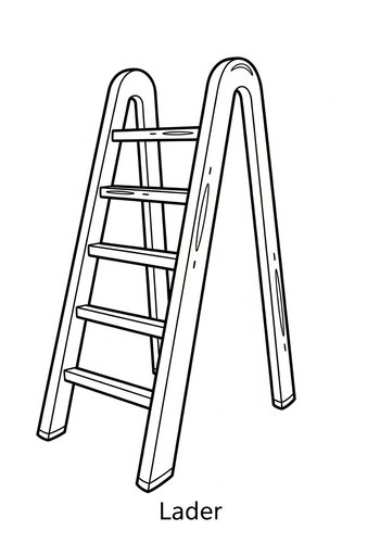 Thumbnail: Step Up To Fun: Ladder Coloring Page
