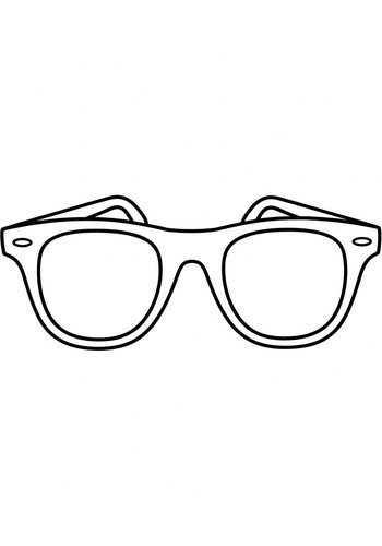 Stylish Sunglasses Coloring Page Fun