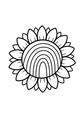 Sunflower Sunshine: A Blooming Coloring Adventure