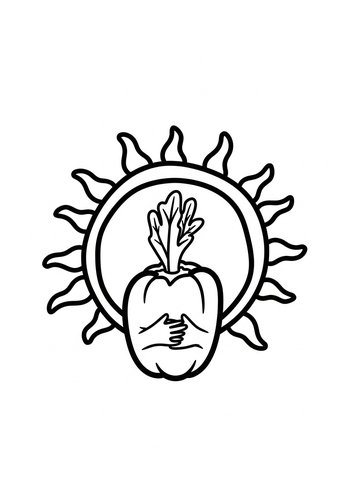 Sunny Sprout Coloring Page