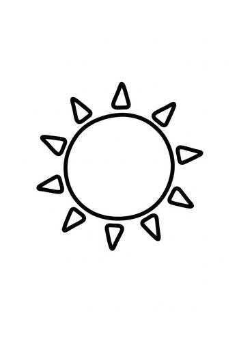 Sunshine Coloring Page: Radiant Fun