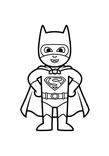 Coloring Page: Super Hero Coloring Page: Design Fun