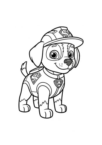 Super Pup Coloring Page