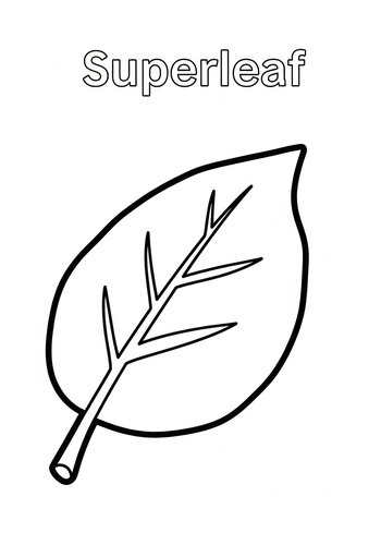 Superleaf Coloring Page Fun