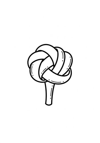 Sweet Swirl: A Delightful Candy Coloring Page