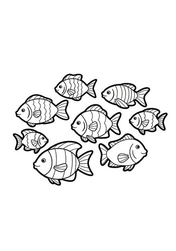 Swimming Fish Coloring Page: An Aquatic Adventure
