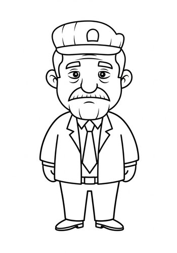 Taxi Driver Coloring Page: An Exciting Journey