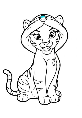 Tiger Jasmine Coloring Page