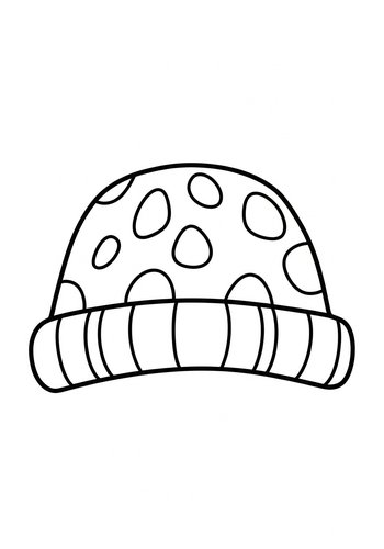 Toque Coloring Page: Dotted Design