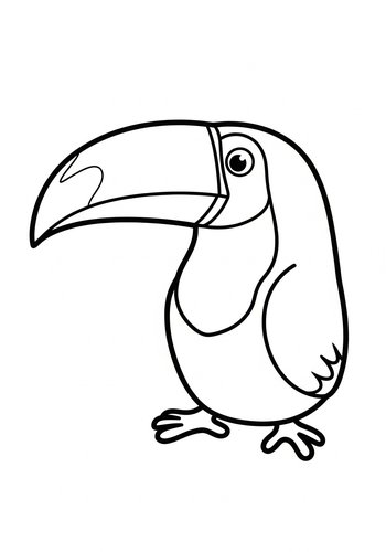 Toucan Coloring Page - Tropical Bird Fun