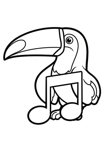 Toucan Tunes Coloring Page