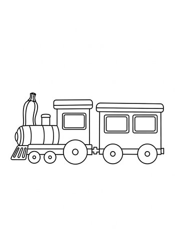 Train Coloring Page Fun